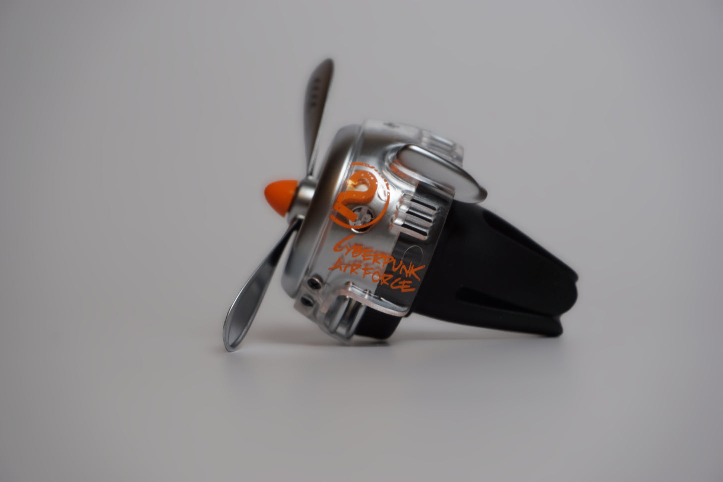 Cyberpunk Jet Engine Car Air Freshener – Retro Plane Propeller Aroma Diffuser for Vents