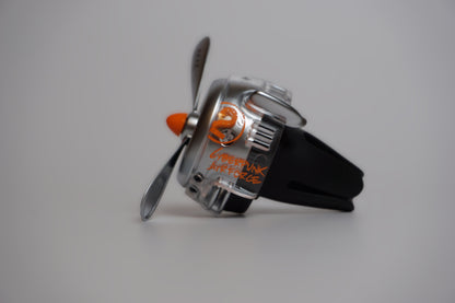 Cyberpunk Jet Engine Car Air Freshener – Retro Plane Propeller Aroma Diffuser for Vents