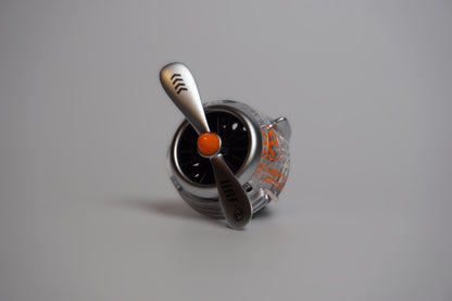 Cyberpunk Jet Engine Car Air Freshener – Retro Plane Propeller Aroma Diffuser for Vents
